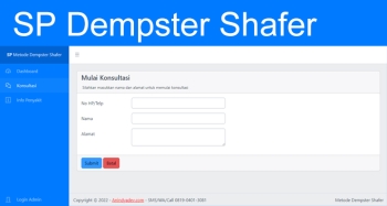 Aplikasi SP Metode Dempster Shafer