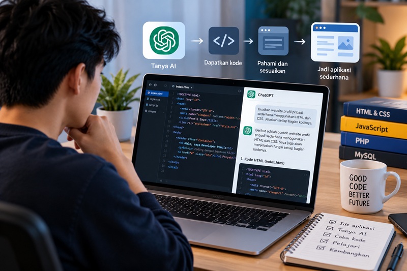 Belajar Coding di Era AI: Panduan Pemula Membuat Aplikasi dengan Bantuan AI