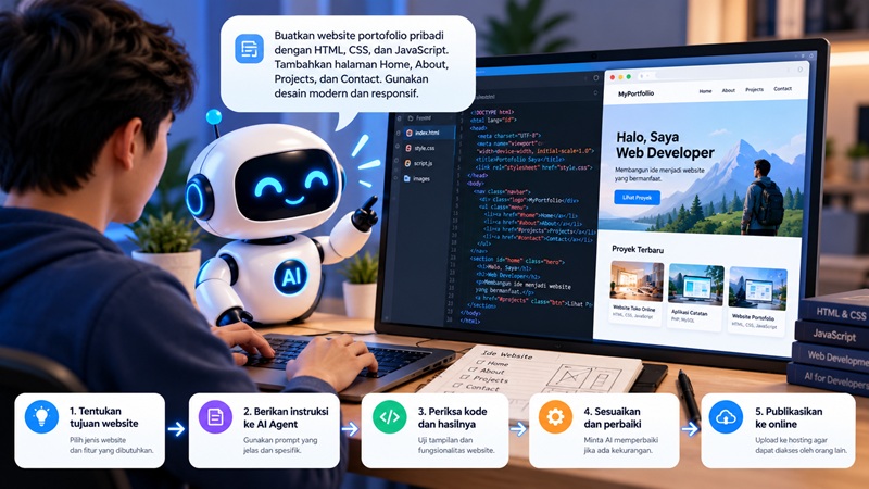 Cara Membuat Website dengan AI Agent: Panduan untuk Pemula