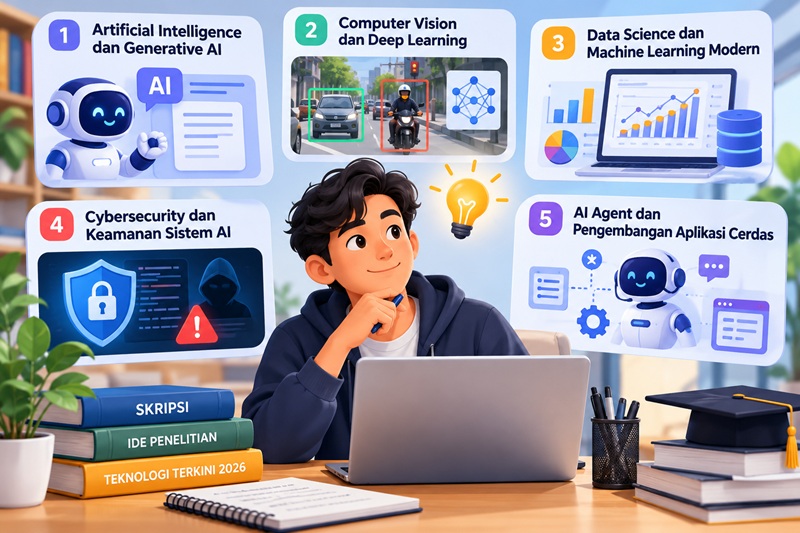 25 Contoh Judul Skripsi Teknologi Terkini 2026: AI Agent, RAG, Computer Vision, dan Cybersecurity