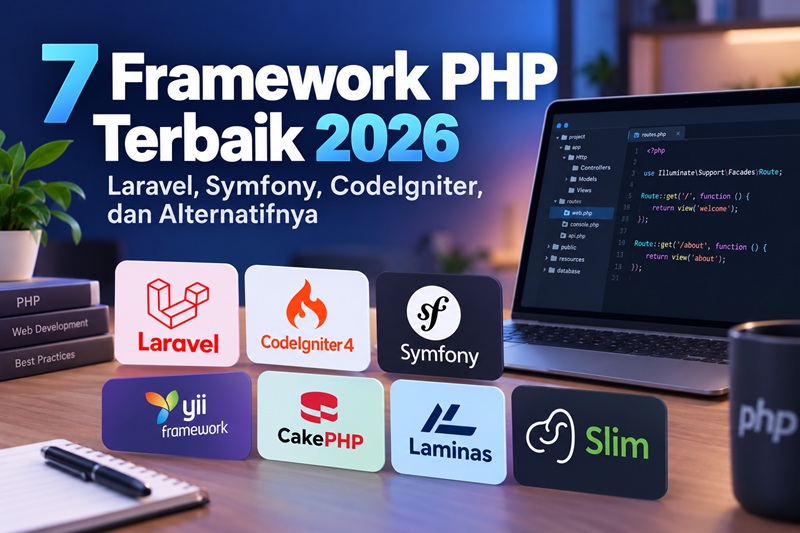 7 Framework PHP Terbaik 2026: Laravel, Symfony, CodeIgniter, dan Alternatifnya
