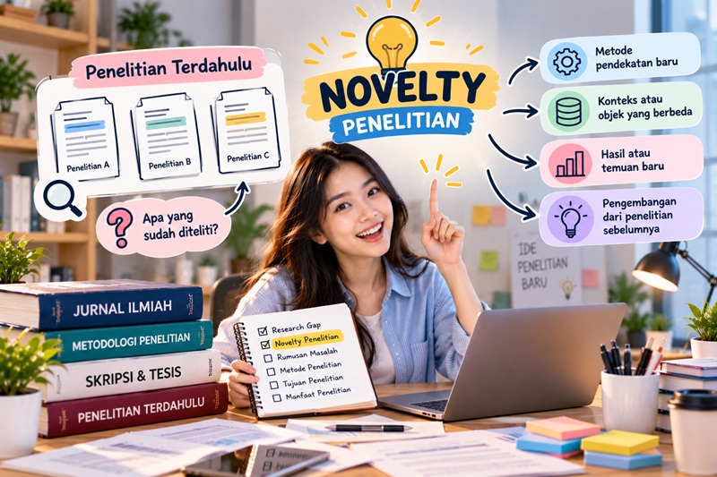 Apa Itu Novelty Penelitian? Pengertian, Contoh, dan Cara Menentukannya