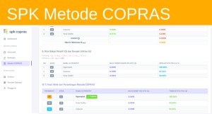Aplikasi SPK Metode COPRAS