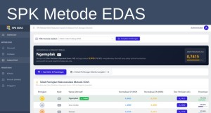 Aplikasi SPK Metode EDAS